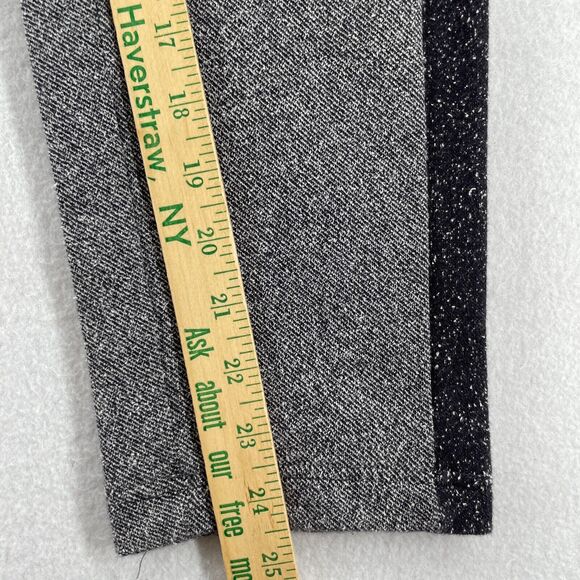 EILEEN FISHER Pants S Organic Cotton Stretch Pull On Speckle Tweed Legging Gray - Picture 14 of 16